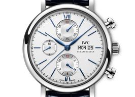 IWC Portofino Chronograph IW391037 (2024) - Zilver wijzerplaat 42mm Staal