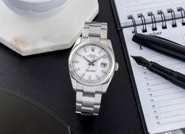 Rolex Oyster Perpetual Date 115234 (2006) - White dial 34 mm Steel case