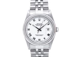 Rolex Datejust 36 16234 (1996) - Wit wijzerplaat 36mm Staal