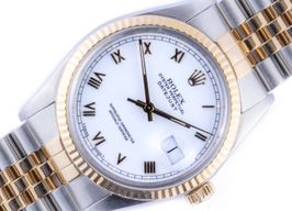 Rolex Datejust 36 16013 (1986) - White dial 36 mm Gold/Steel case