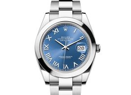 Rolex Datejust 41 126300 (2025) - Blauw wijzerplaat 41mm Staal