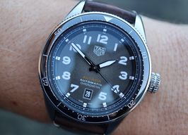 TAG Heuer Autavia WBE5114.FC8266 (2024) - Zwart wijzerplaat 42mm Staal