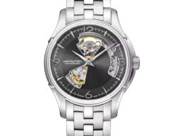 Hamilton Jazzmaster Open Heart H32565185 (2025) - Grijs wijzerplaat 40mm Staal