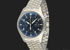 IWC Pilot Chronograph IW371701 (2011) - Zwart wijzerplaat 42mm Staal