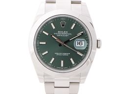 Rolex Datejust 41 126300 (2024) - Groen wijzerplaat 41mm Staal