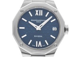 Baume & Mercier Riviera M0A10727 (2025) - Blauw wijzerplaat 33mm Staal