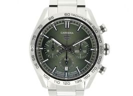 TAG Heuer Carrera CBN2A10.BA0643 (2022) - Green dial 44 mm Steel case