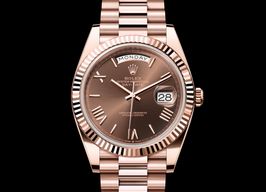 Rolex Day-Date 40 228235 (2023) - Brown dial 40 mm Rose Gold case