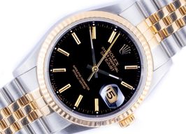 Rolex Datejust 36 16233 (1994) - Black dial 36 mm Gold/Steel case