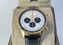 Breitling Navitimer 01 (46 MM) RB0137241G1P1 (2024) - Zilver wijzerplaat 46mm Roodgoud