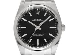 Rolex Oyster Perpetual 34 114200 (2018) - Black dial 34 mm Steel case