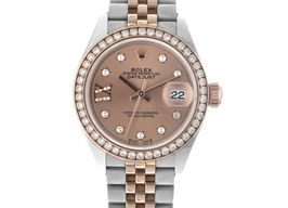 Rolex Lady-Datejust 279381RBR (2022) - Pink dial 28 mm Gold/Steel case
