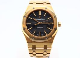 Audemars Piguet Royal Oak Selfwinding 15400OR.OO.1220OR.01 (Unknown (random serial)) - Black dial 41 mm Rose Gold case