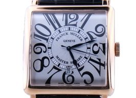 Franck Muller Master Square 6000 K SC DT/6000KSCDT (2017) - Zilver wijzerplaat 42mm Geelgoud