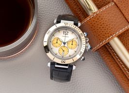 Cartier Pasha W3101155 (2000) - White dial 38 mm Gold/Steel case