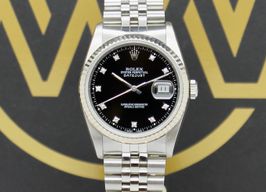 Rolex Datejust 36 16234 (1990) - Zwart wijzerplaat 36mm Staal