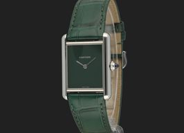 Cartier Tank WSTA0056 (2022) - Green dial 34 mm Steel case