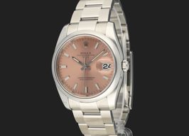 Rolex Oyster Perpetual Date 115200 (2010) - Roze wijzerplaat 34mm Staal