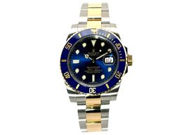 Rolex Submariner Date 116613LB (2016) - Blauw wijzerplaat 40mm Goud/Staal