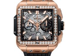 Hublot Square Bang 821.OX.0180.RX.1204 (2025) - Transparant wijzerplaat 42mm Roségoud