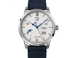 Glashütte Original Senator Excellence 1-36-02-01-02-64 (2023) - Wit wijzerplaat 42mm Staal