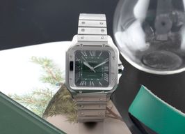 Cartier Santos WSSA0061 (Onbekend (willekeurig serienummer)) - Groen wijzerplaat 35mm Staal