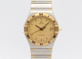 Omega Constellation 1312.1 (2000) - Champagne dial 33 mm Gold/Steel case