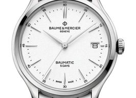 Baume & Mercier Clifton M0A10400 (2023) - Wit wijzerplaat 40mm Staal