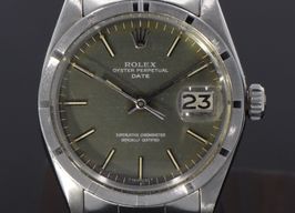 Rolex Oyster Perpetual Date 1501 (1970) - Groen wijzerplaat 34mm Staal