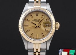 Rolex Lady-Datejust 69173 (1985) - Champagne wijzerplaat 26mm Goud/Staal