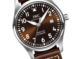 IWC Pilot Mark IW327003 (2020) - Brown dial 40 mm Steel case