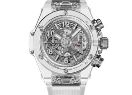 Hublot Big Bang Unico 441.JX.4802.RT (Onbekend (willekeurig serienummer)) - Transparant wijzerplaat 42mm Plastic