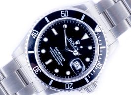 Rolex Submariner Date 16610 (1998) - Zwart wijzerplaat 40mm Staal