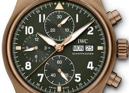 IWC Pilot Spitfire Chronograph IW387902 (2023) - Green dial 41 mm Bronze case
