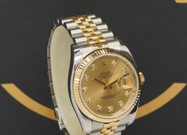 Rolex Datejust 36 116233 (2015) - Goud wijzerplaat 36mm Goud/Staal