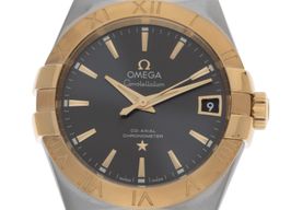 Omega Constellation Men 123.20.38.21.06.001 (2016) - Grey dial 38 mm Steel case