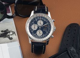 Breitling Montbrillant Olympus A19340 (2002) - Zwart wijzerplaat 43mm Staal