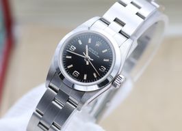 Rolex Oyster Perpetual 67180 (Unknown (random serial)) - Black dial 26 mm Steel case