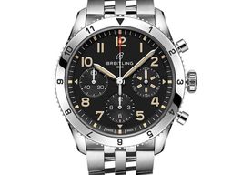 Breitling Classic AVI A233803A1B1A1 (2023) - Zwart wijzerplaat 42mm Staal