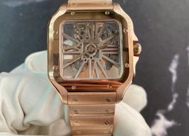 Cartier Santos WHSA0016 (2021) - Transparent dial 40 mm Rose Gold case