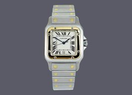 Cartier Santos Galbée W20011C4 (1990) - Silver dial 29 mm Gold/Steel case