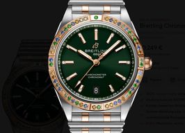 Breitling Chronomat 36 U10380611L1U1 (2024) - Groen wijzerplaat 36mm Goud/Staal