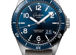 Glashütte Original SeaQ Panorama Date 1-36-13-02-81-34 (2022) - Blauw wijzerplaat 43mm Staal