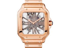 Cartier Santos WHSA0016 (2025) - Transparent dial 48 mm Rose Gold case