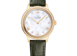 Omega De Ville 434.58.28.60.55.002 (2025) - Wit wijzerplaat 28mm Geelgoud