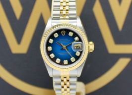 Rolex Lady-Datejust 69173 (1998) - Black dial 26 mm Gold/Steel case
