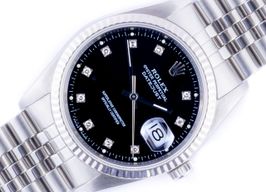 Rolex Datejust 36 16234 (1991) - Zwart wijzerplaat 36mm Staal