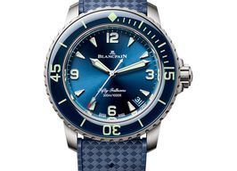 Blancpain Fifty Fathoms 5010-12B40-O64B (2024) - Blue dial 43 mm Titanium case