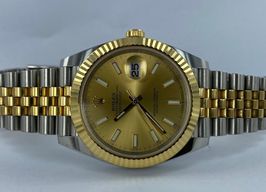 Rolex Datejust 41 126333 (2023) - Champagne dial 41 mm Gold/Steel case