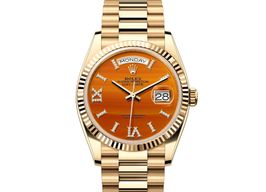 Rolex Day-Date 36 128238-0088 (2024) - Brown dial 36 mm Yellow Gold case